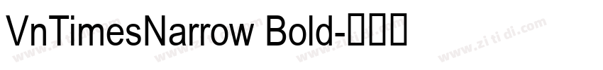 VnTimesNarrow Bold字体转换